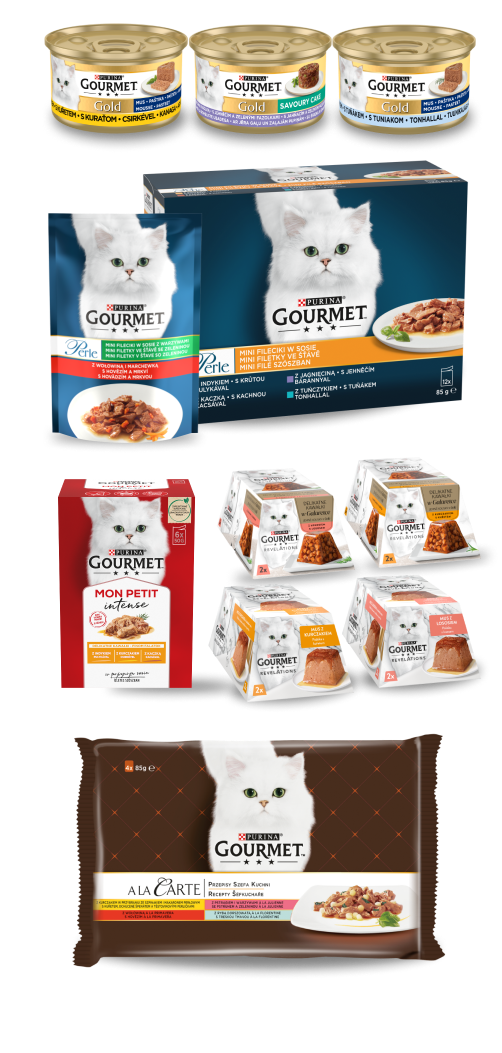Produkty Purina Gourmet